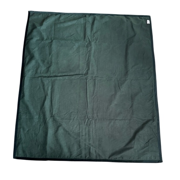 Accents de Ville Throw Quilted Velvet Green Blanket - Picture 3 of 5